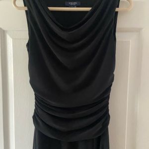 CHAPS Ralph Lauren 4 ~ drape/cowl neck, ruched waist, Jersey, figure flattering!